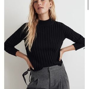 Madewell Mockneck Crop Sweater size M BNWT